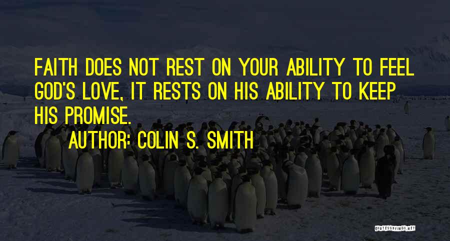 To Keep Promise Quotes By Colin S. Smith