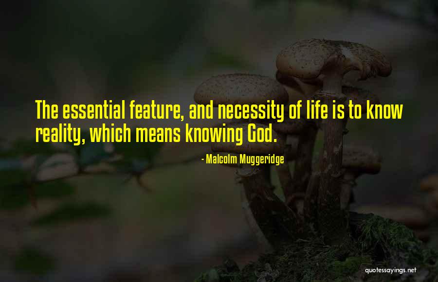 To Know God Quotes By Malcolm Muggeridge