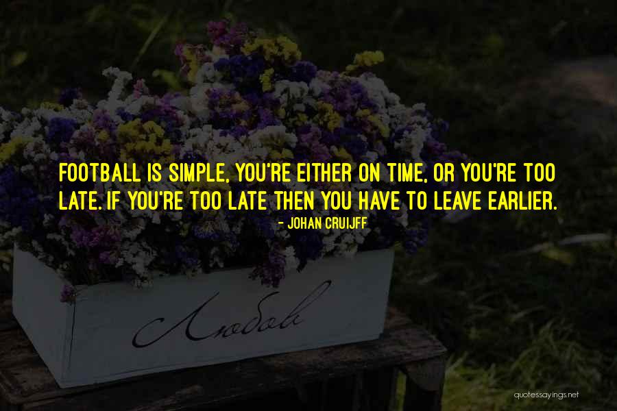 To Late Quotes By Johan Cruijff To Late Quotes By Johan Cruijff