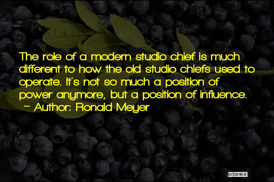 To Much Power Quotes By Ronald Meyer