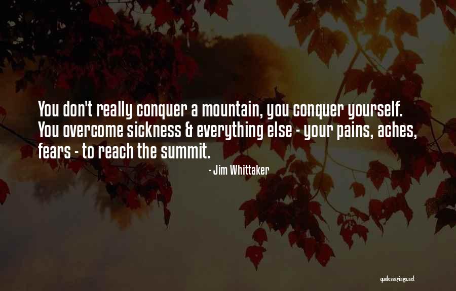 To Overcome Pain Quotes By Jim Whittaker