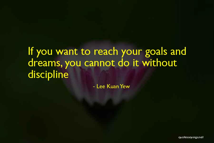 To Reach Your Dreams Quotes By Lee Kuan Yew To Reach Your Dreams Quotes By Lee Kuan Yew