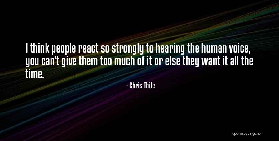 To React Without Thinking Quotes By Chris Thile To React Without Thinking Quotes By Chris Thile