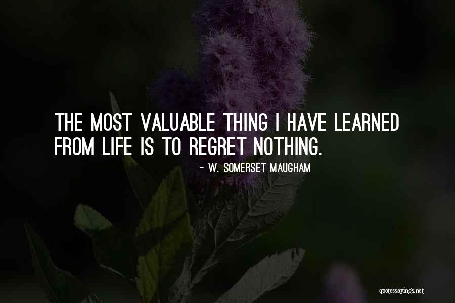 To Regret Quotes By W. Somerset Maugham To Regret Quotes By W. Somerset Maugham