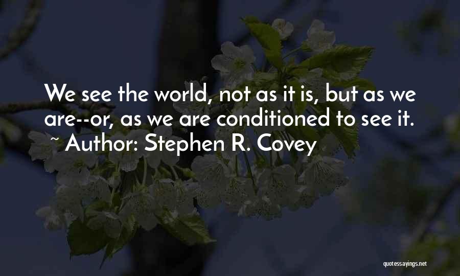 To See The World Quotes By Stephen R. Covey