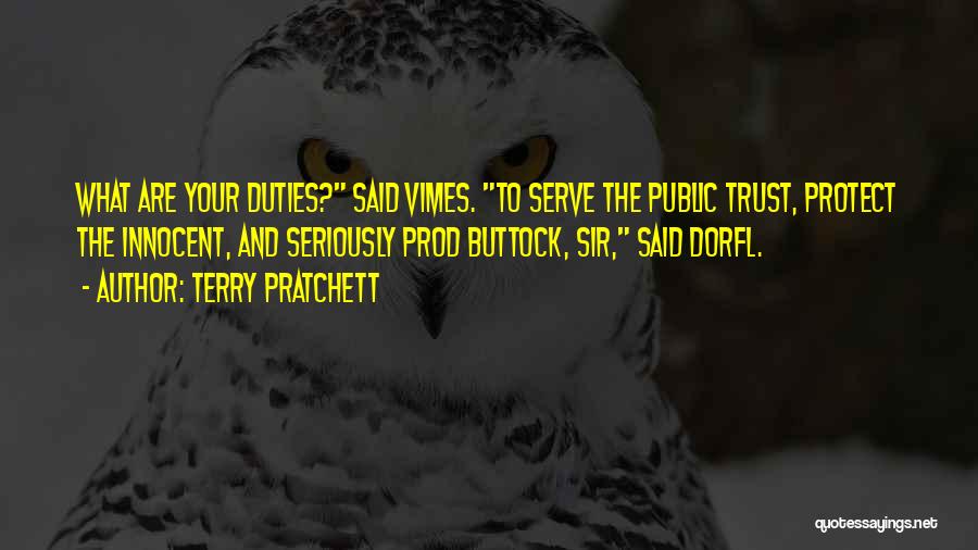To Serve And Protect Quotes By Terry Pratchett