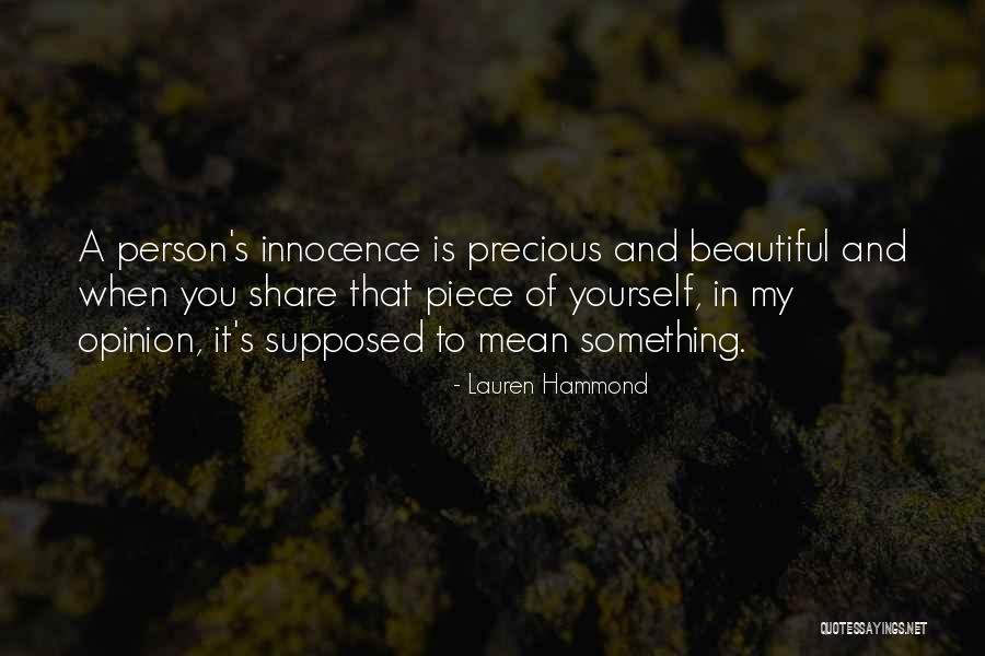 To Share Quotes By Lauren Hammond