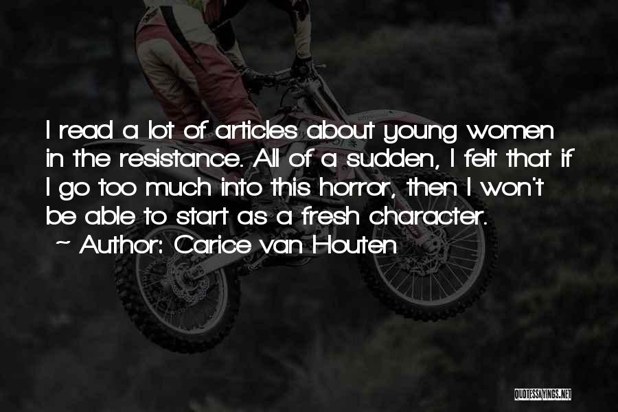To Start Fresh Quotes By Carice Van Houten