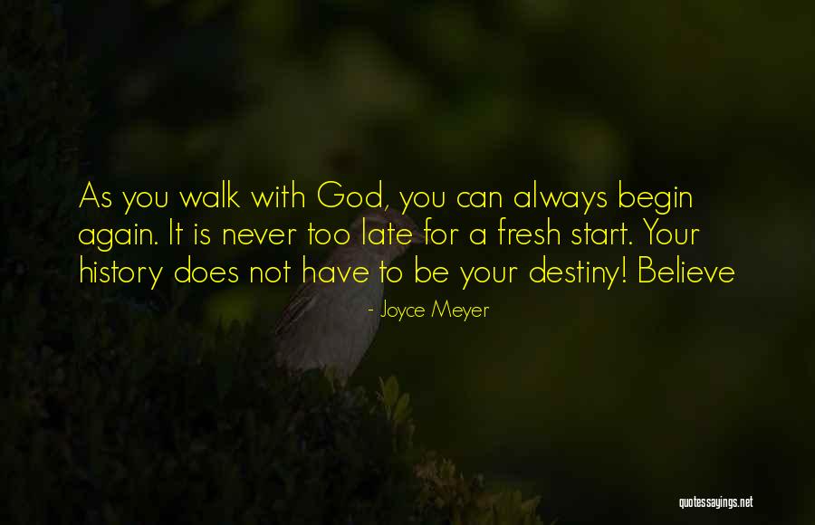 To Start Fresh Quotes By Joyce Meyer