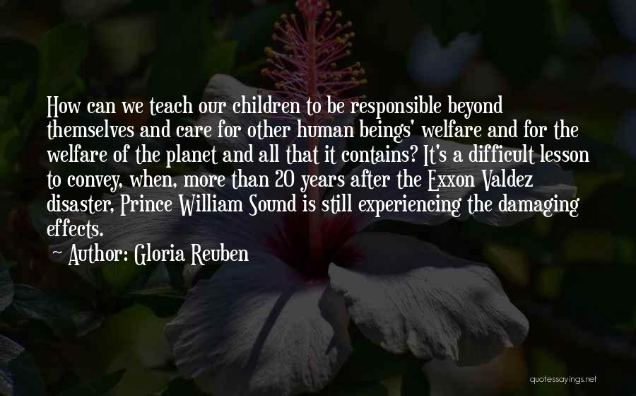 To Teach A Lesson Quotes By Gloria Reuben