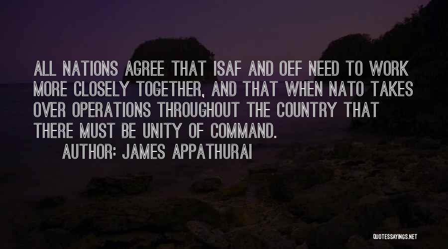 To Work Together Quotes By James Appathurai