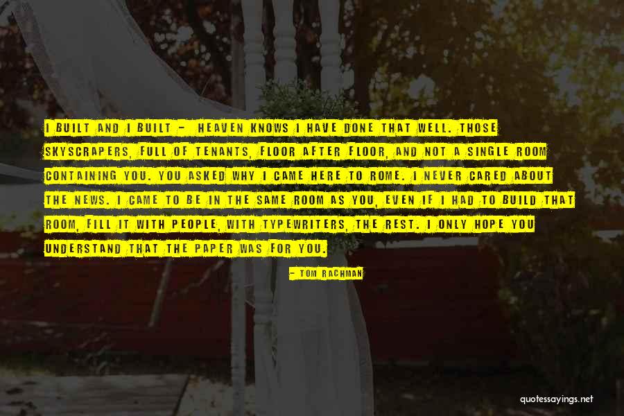 Toamehu Quotes By Tom Rachman Toamehu Quotes By Tom Rachman