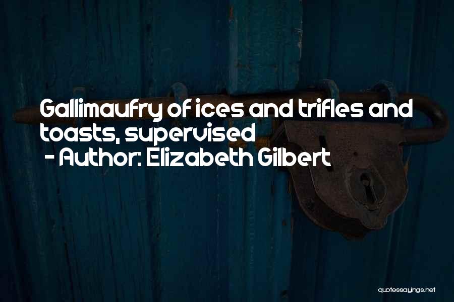Toasts Quotes By Elizabeth Gilbert