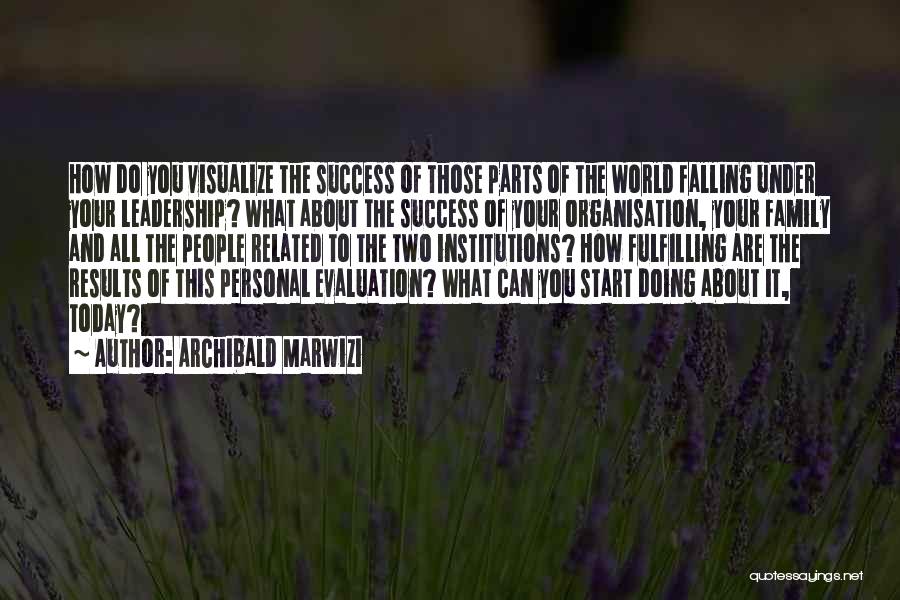 Today About Success Quotes By Archibald Marwizi