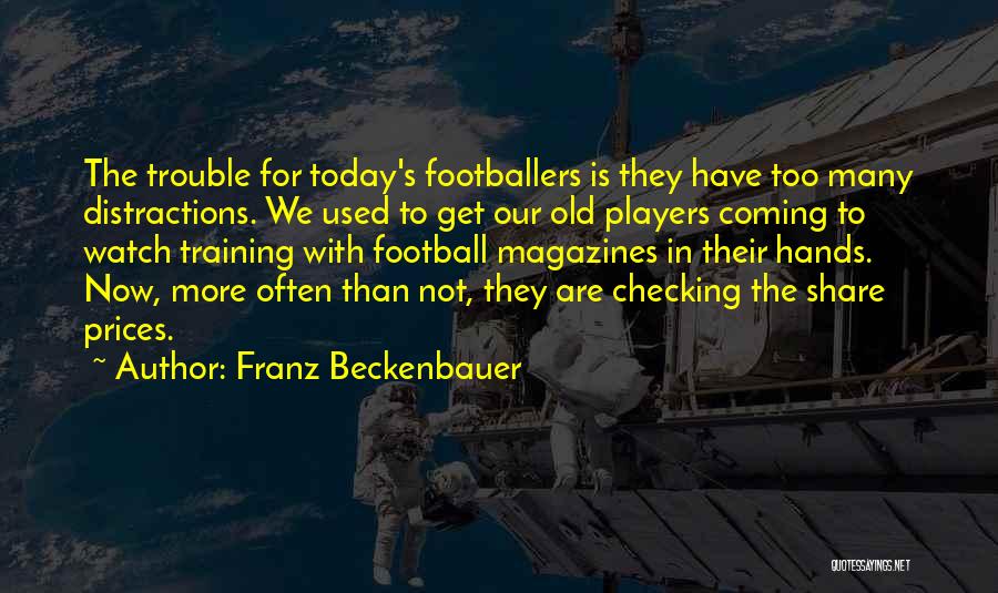 Today All Football Quotes By Franz Beckenbauer