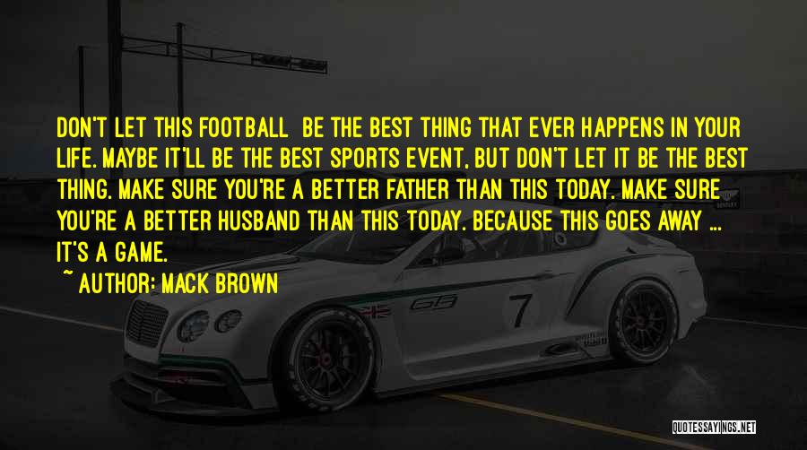 Today All Football Quotes By Mack Brown