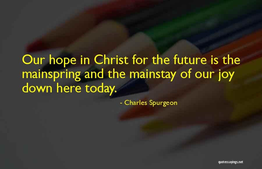 Today And The Future Quotes By Charles Spurgeon