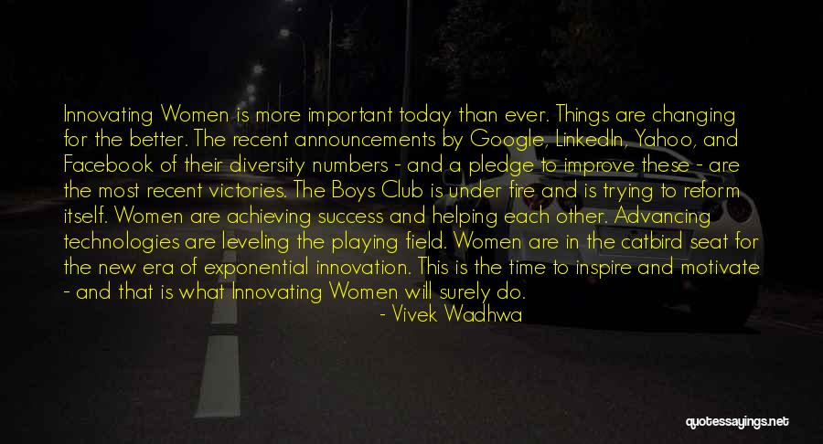 Today Facebook Quotes By Vivek Wadhwa