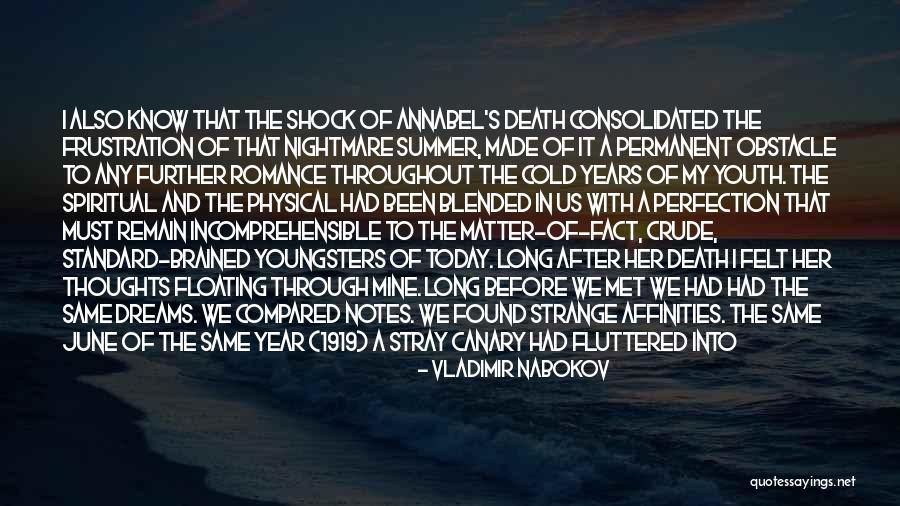 Today I Met You Quotes By Vladimir Nabokov