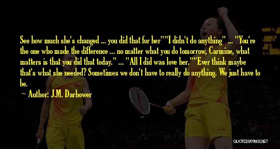 Today Matters Quotes By J.M. Darhower