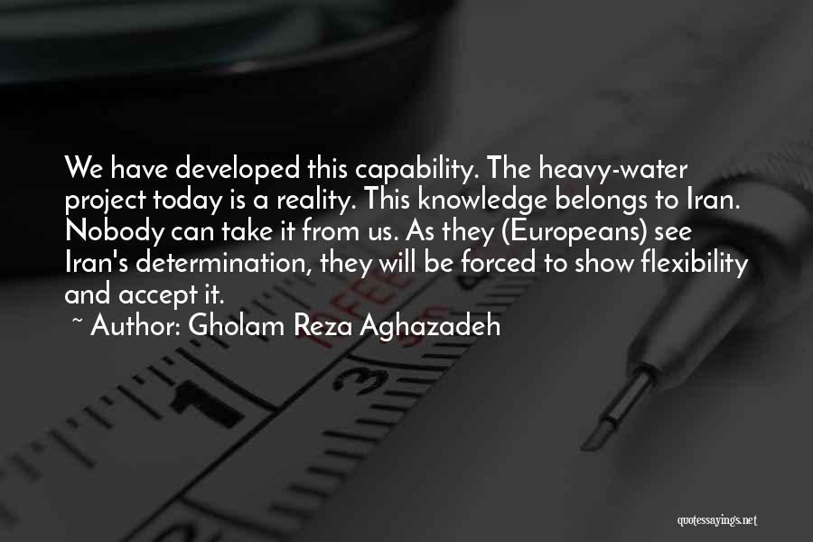 Today Show Quotes By Gholam Reza Aghazadeh