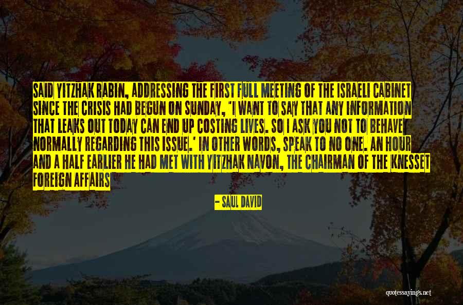 Today Sunday Quotes By Saul David Today Sunday Quotes By Saul David