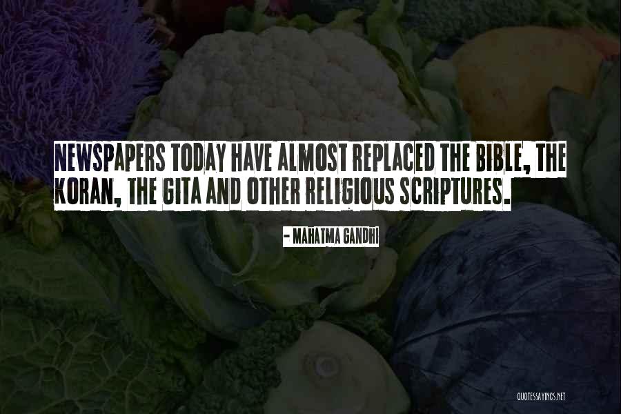 Today This Scripture Quotes By Mahatma Gandhi Today This Scripture Quotes By Mahatma Gandhi