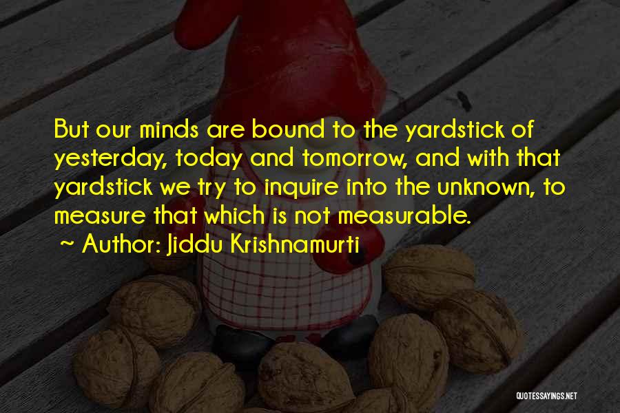 Today Tomorrow And Yesterday Quotes By Jiddu Krishnamurti