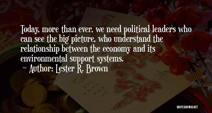 Today With Picture Quotes By Lester R. Brown