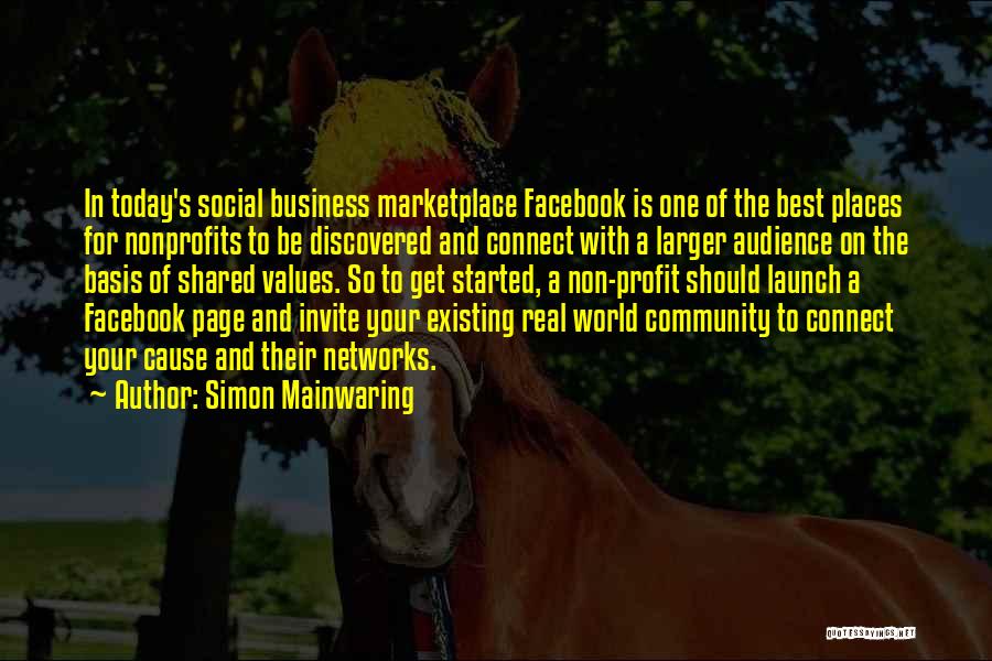 Today's Facebook Quotes By Simon Mainwaring