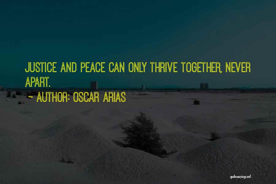 Together And Apart Quotes By Oscar Arias