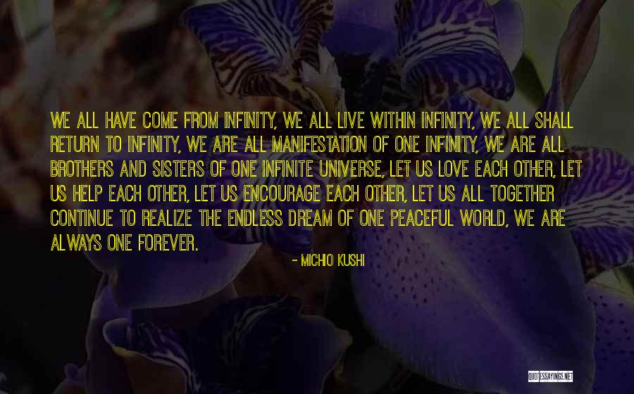 Together And Forever Love Quotes By Michio Kushi Together And Forever Love Quotes By Michio Kushi