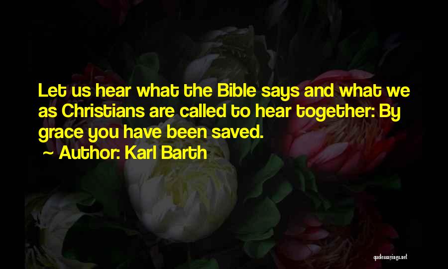 Together In Hard Times Quotes By Karl Barth