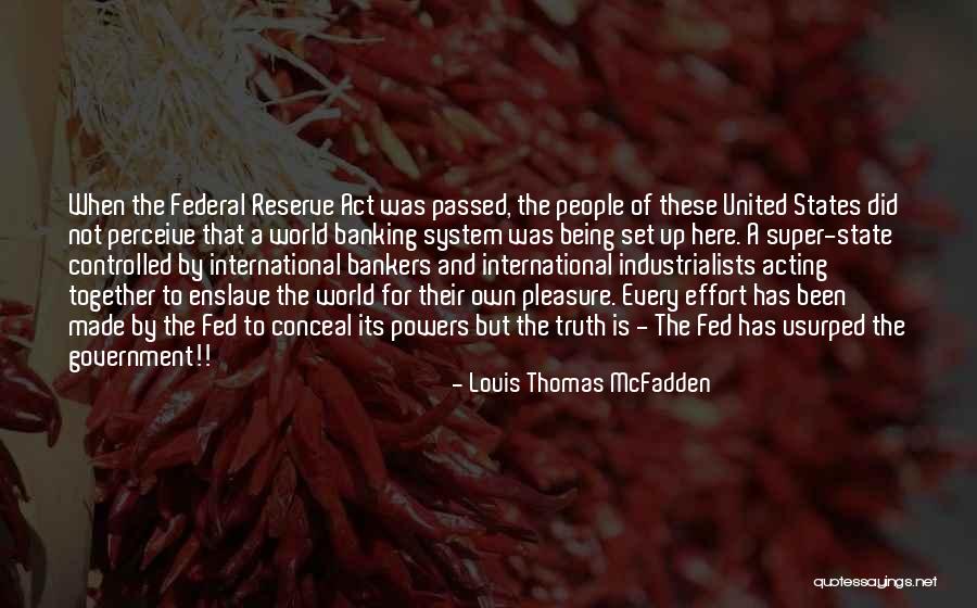 Together United Quotes By Louis Thomas McFadden Together United Quotes By Louis Thomas McFadden