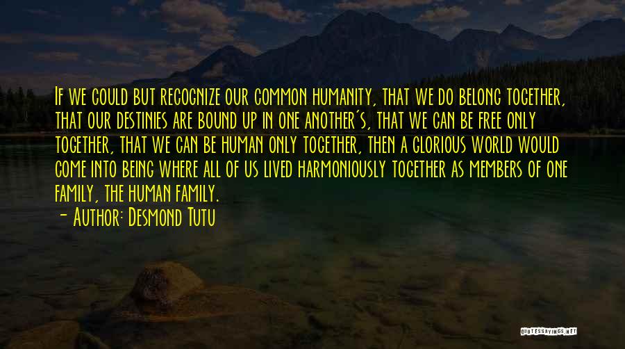 Together We Are Family Quotes By Desmond Tutu