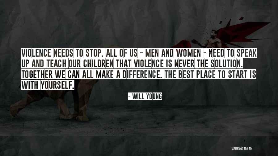 Together We Make A Difference Quotes By Will Young