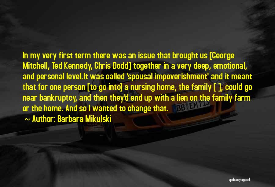 Together With Family Quotes By Barbara Mikulski
