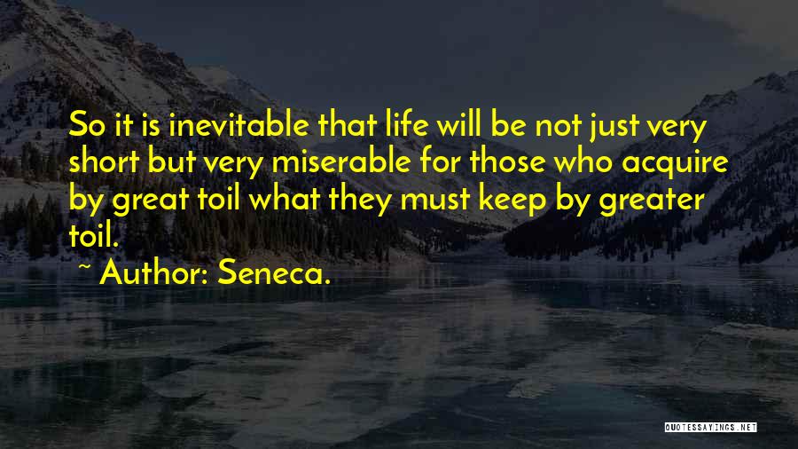 Toil And Till Quotes By Seneca.