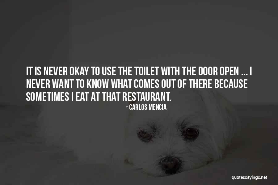Toilet Door Quotes By Carlos Mencia Toilet Door Quotes By Carlos Mencia