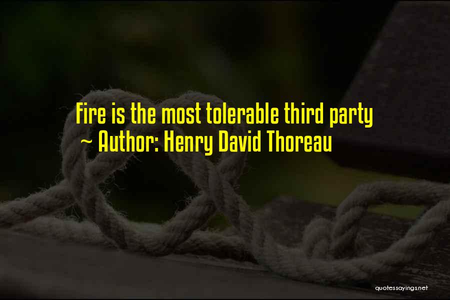 Tolerable Quotes By Henry David Thoreau