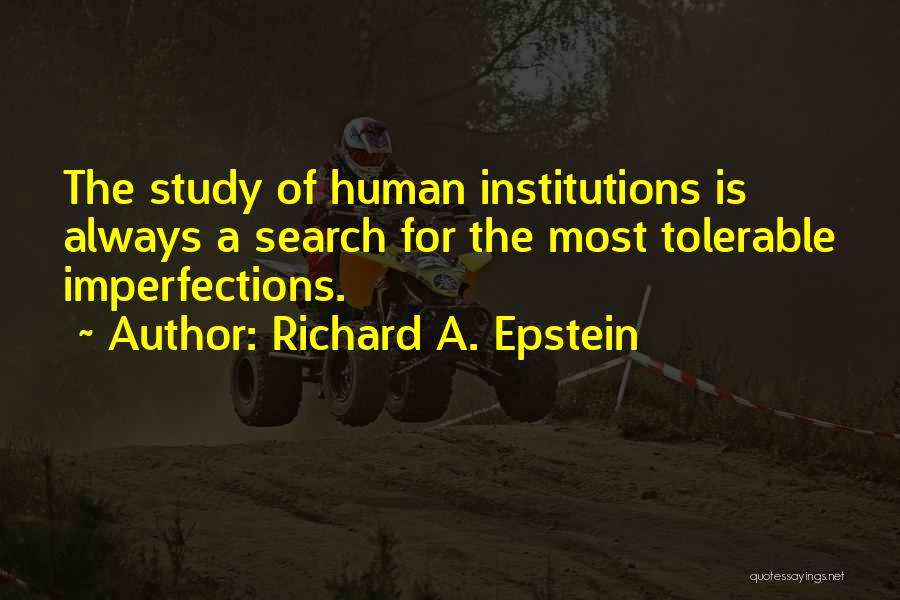 Tolerable Quotes By Richard A. Epstein