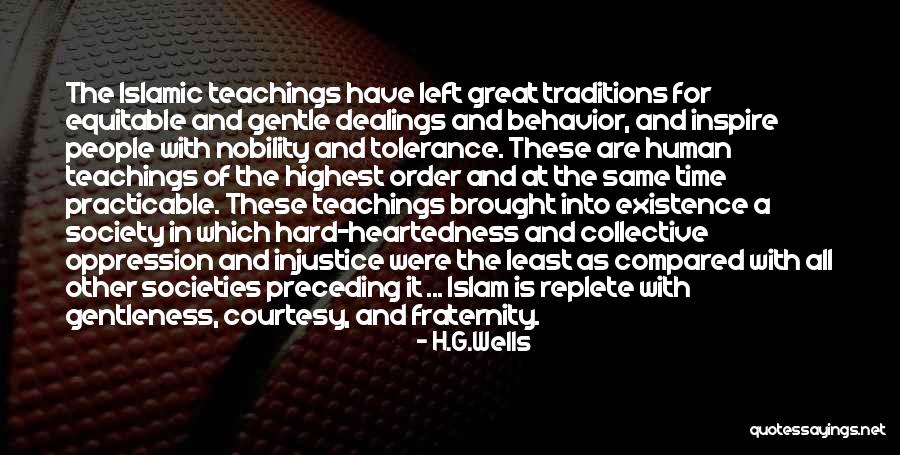 Tolerance In Islam Quotes By H.G.Wells