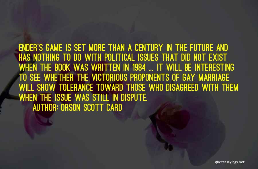 Tolerance In Marriage Quotes By Orson Scott Card