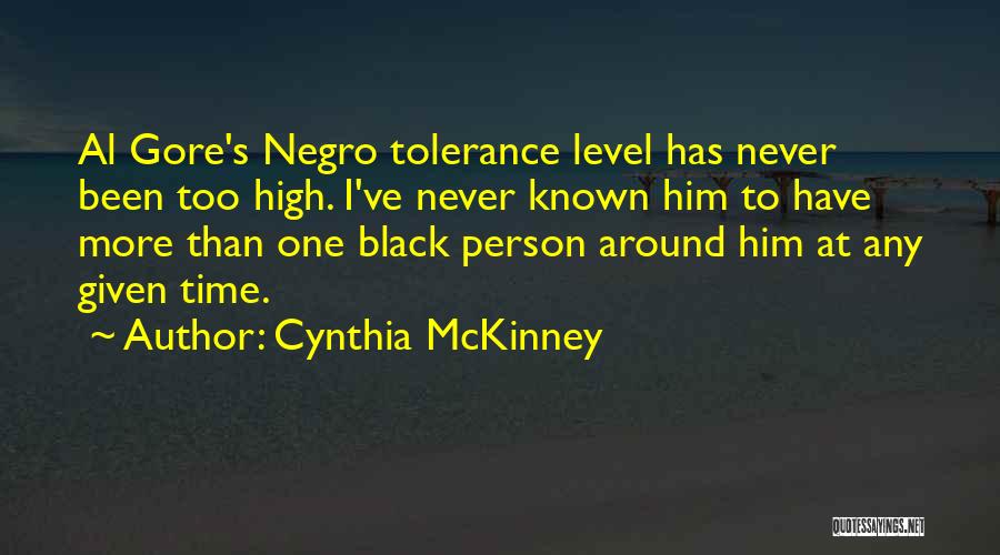 Tolerance Level Quotes By Cynthia McKinney