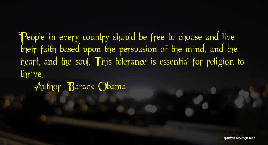 Tolerance Of Religion Quotes By Barack Obama