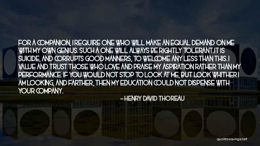 Tolerant Love Quotes By Henry David Thoreau