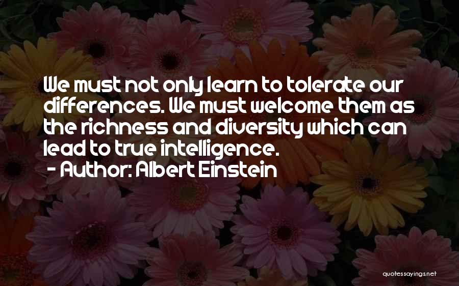 Tolerate Quotes By Albert Einstein