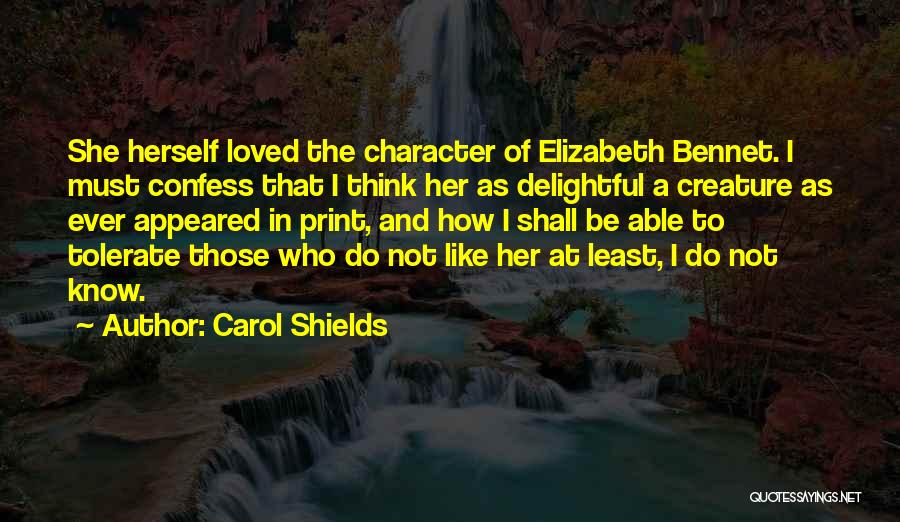 Tolerate Quotes By Carol Shields