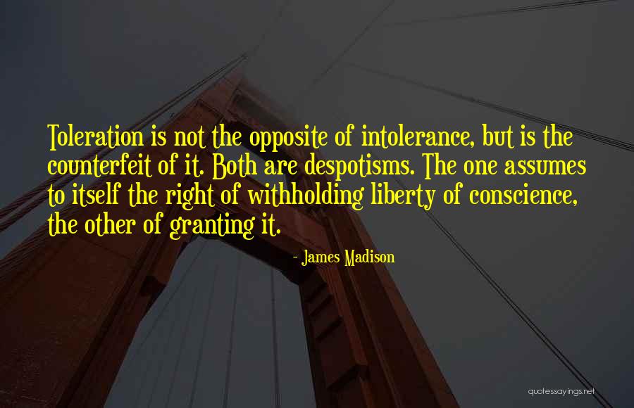 Toleration Quotes By James Madison Toleration Quotes By James Madison