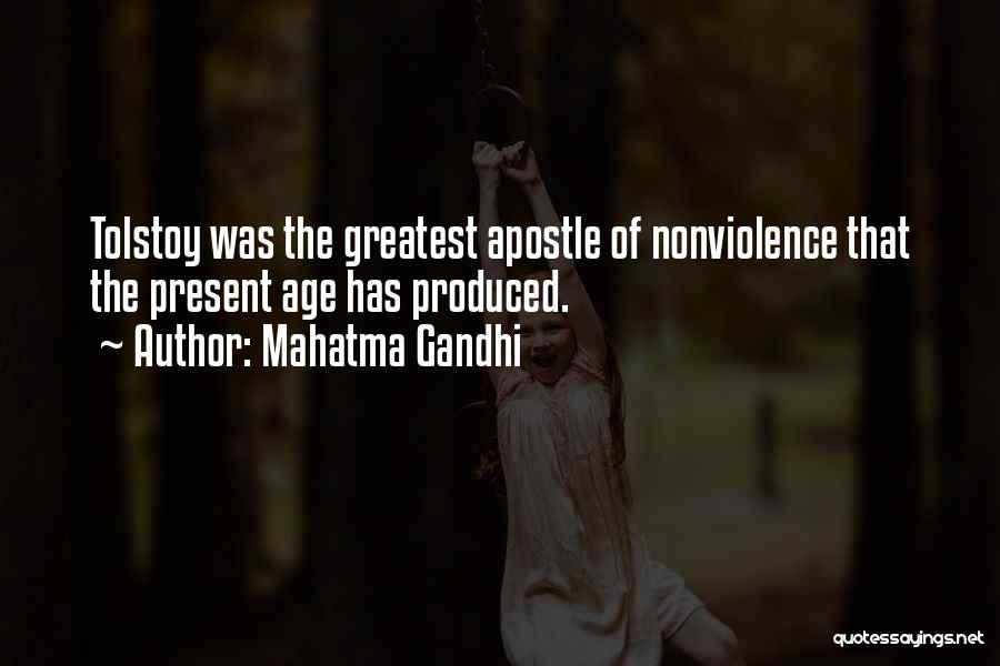 Tolstoy Nonviolence Quotes By Mahatma Gandhi